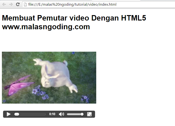 Membuat Pemutar Video Dengan HTML5