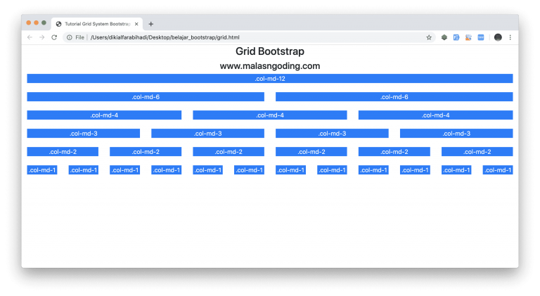 bootstrap grids tutorial